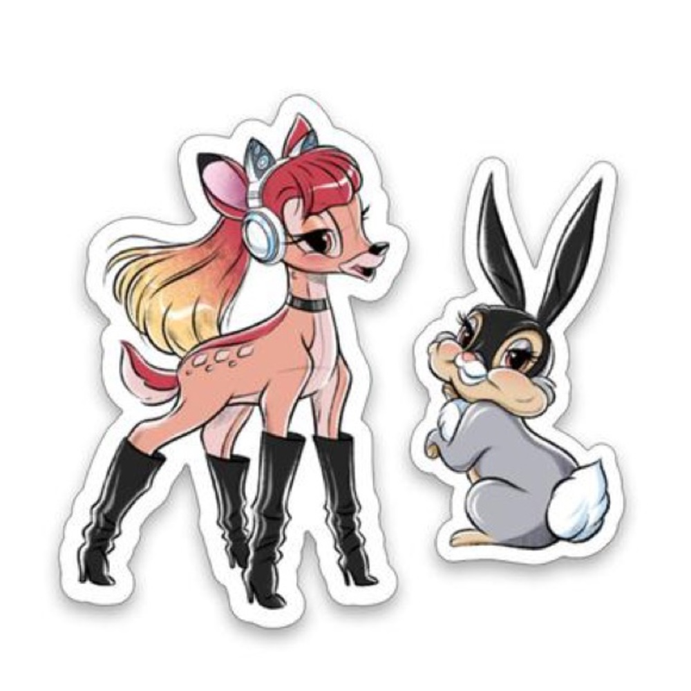 Ariana Grande x Disney Bambi & Thumper Stickers